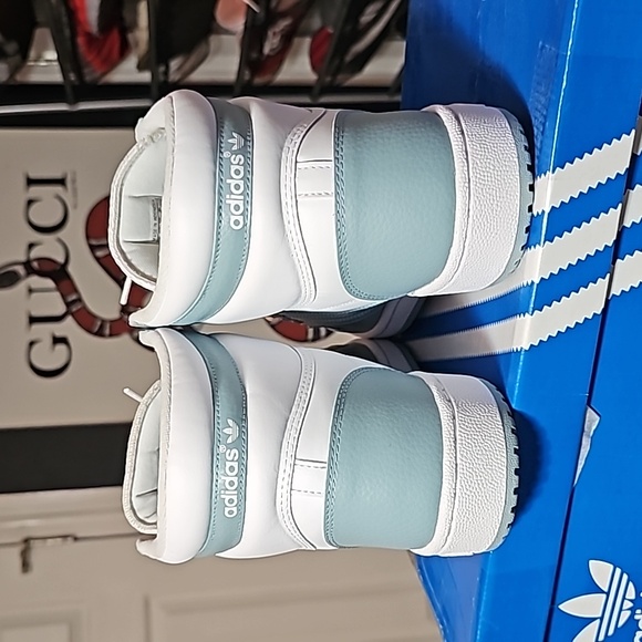 New Adidas Originals Top Ten High Top (Light Blue/White) in men's size 13 - Picture 3 of 7